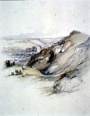 Rocks at Hastings, view from the East Cliff by Robert Brandard